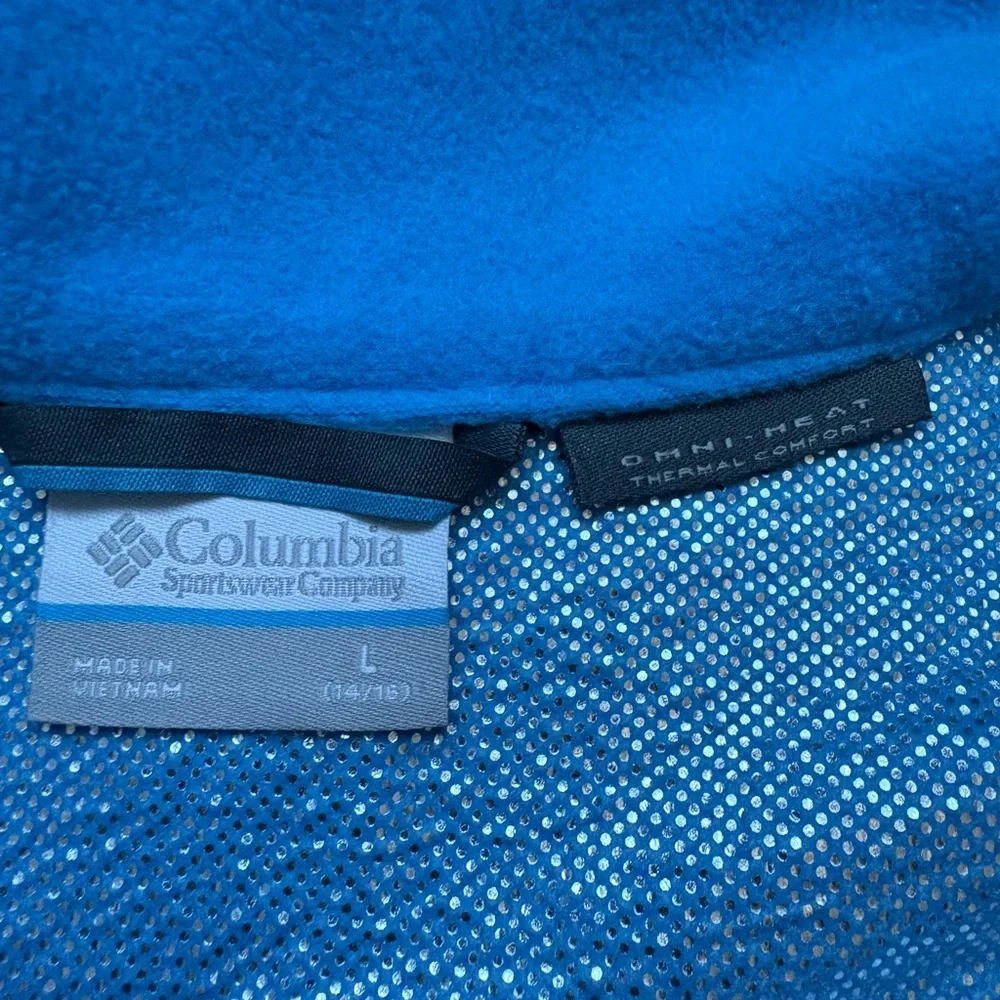 Columbia Two-Tone Blue Omni Heat Fleece Jacket